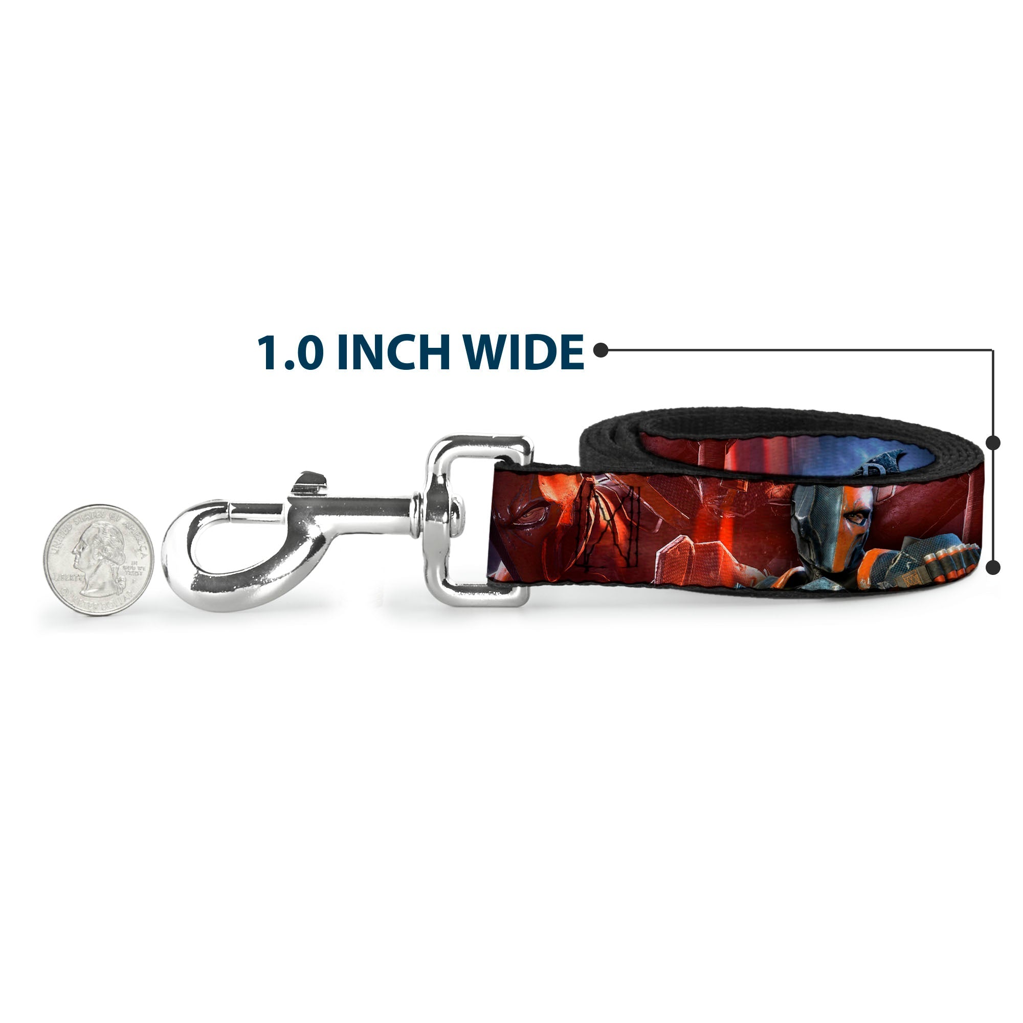 Dog Leash - DEATHSTROKE Pose/BATMAN ARKHAM ORIGINS Logo