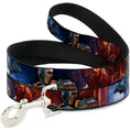 Load image into Gallery viewer, Dog Leash - DEATHSTROKE Pose/BATMAN ARKHAM ORIGINS Logo
