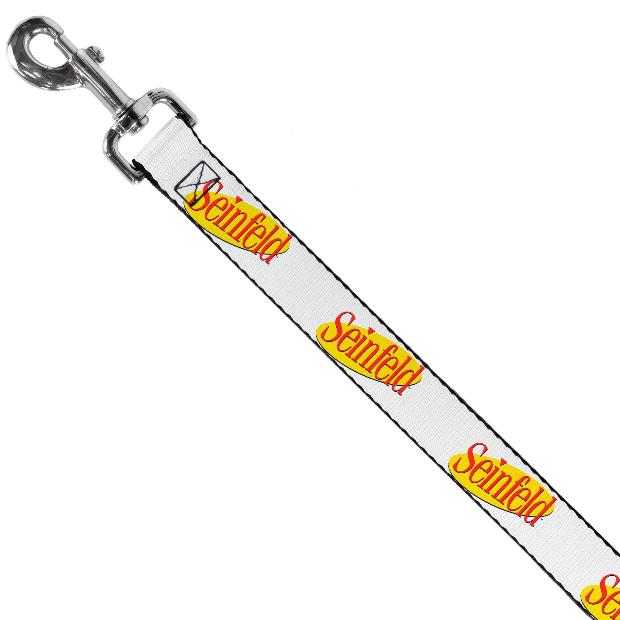 Dog Leash - SEINFELD Spotlight Logo White/Yellow/Red