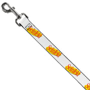 Dog Leash - SEINFELD Spotlight Logo White/Yellow/Red