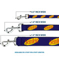 Load image into Gallery viewer, Dog Leash - SEINFELD Spotlight Logo Navy/Yellow/Red
