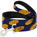Load image into Gallery viewer, Dog Leash - SEINFELD Spotlight Logo Navy/Yellow/Red
