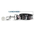 Load image into Gallery viewer, Dog Leash - Batgirl/Wonder Woman/Supergirl Retro Panels Black/Pink/White
