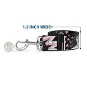 Dog Leash - Batgirl/Wonder Woman/Supergirl Retro Panels Black/Pink/White