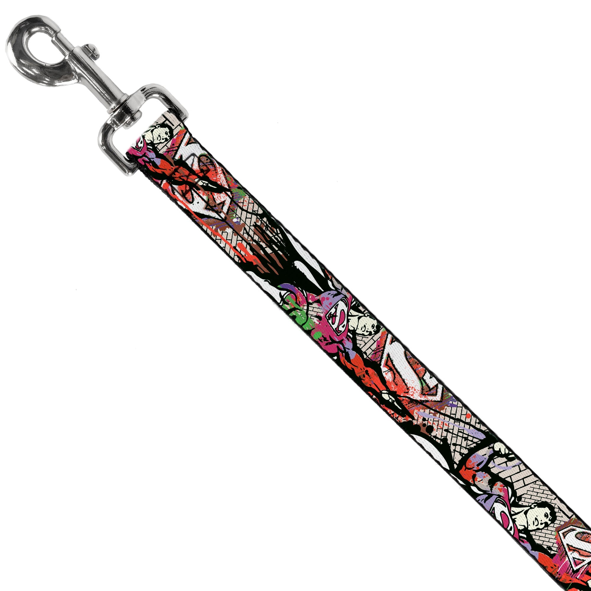 Dog Leash - Superman Color Flying Bricks Scene