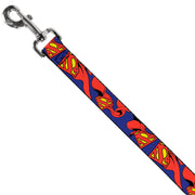 Dog Leash - Superman Shield w/Cape