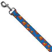 Dog Leash - Super Shield Diagonal Royal Blue/Red