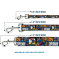 Load image into Gallery viewer, Dog Leash - SUPERMAN Action Blocks White
