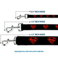 Load image into Gallery viewer, Dog Leash - Superboy Shield Black/Red
