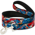 Load image into Gallery viewer, Dog Leash - Superman Action Poses/Stars & Stripes
