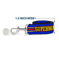 Load image into Gallery viewer, Dog Leash - SUPERMAN/Shield Stripe Blue/Yellow/Red
