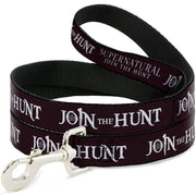 Dog Leash - Supernatural JOIN THE HUNT/Symbols Scattered Reds/White
