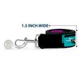 Load image into Gallery viewer, Dog Leash - Supernatural SAVING PEOPLE-HUNTING THINGS-FAMILY BUSINESS Blocks Black/Teal/Gold/Purple/White
