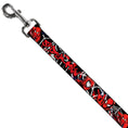 Load image into Gallery viewer, Dog Leash - SPIDER-MAN/3-Poses/Spider Web Sketch Black/White/Red
