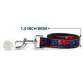 Load image into Gallery viewer, Dog Leash - SPIDER-MAN 3-Action Poses/Bricks/Stripe Blues/Red/White
