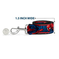 Load image into Gallery viewer, Dog Leash - SPIDER-MAN 3-Action Poses/Bricks/Stripe Blues/Red/White
