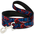 Load image into Gallery viewer, Dog Leash - SPIDER-MAN 3-Action Poses/Bricks/Stripe Blues/Red/White
