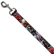 Dog Leash - 6-Spider Hero Action Poses Grays