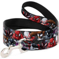 Load image into Gallery viewer, Dog Leash - 6-Spider Hero Action Poses Grays
