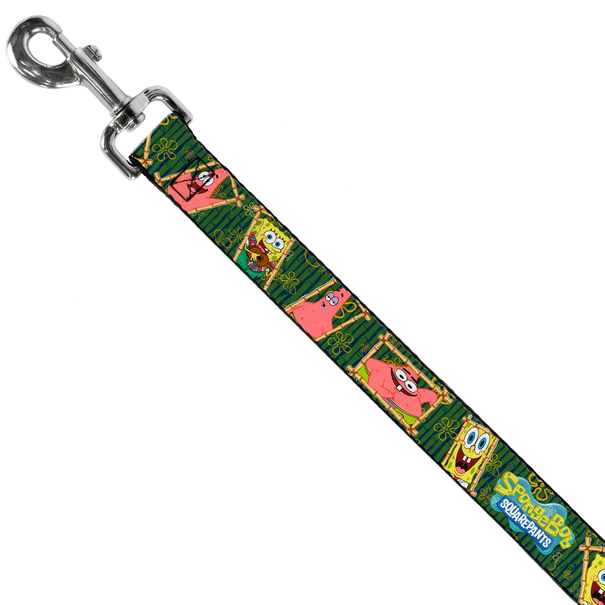 Dog Leash - SpongeBob & Patrick Starfish Bamboo Frames/Logo