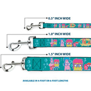 Dog Leash - Patrick, SpongeBob & Gary NOT NORMAL Aqua