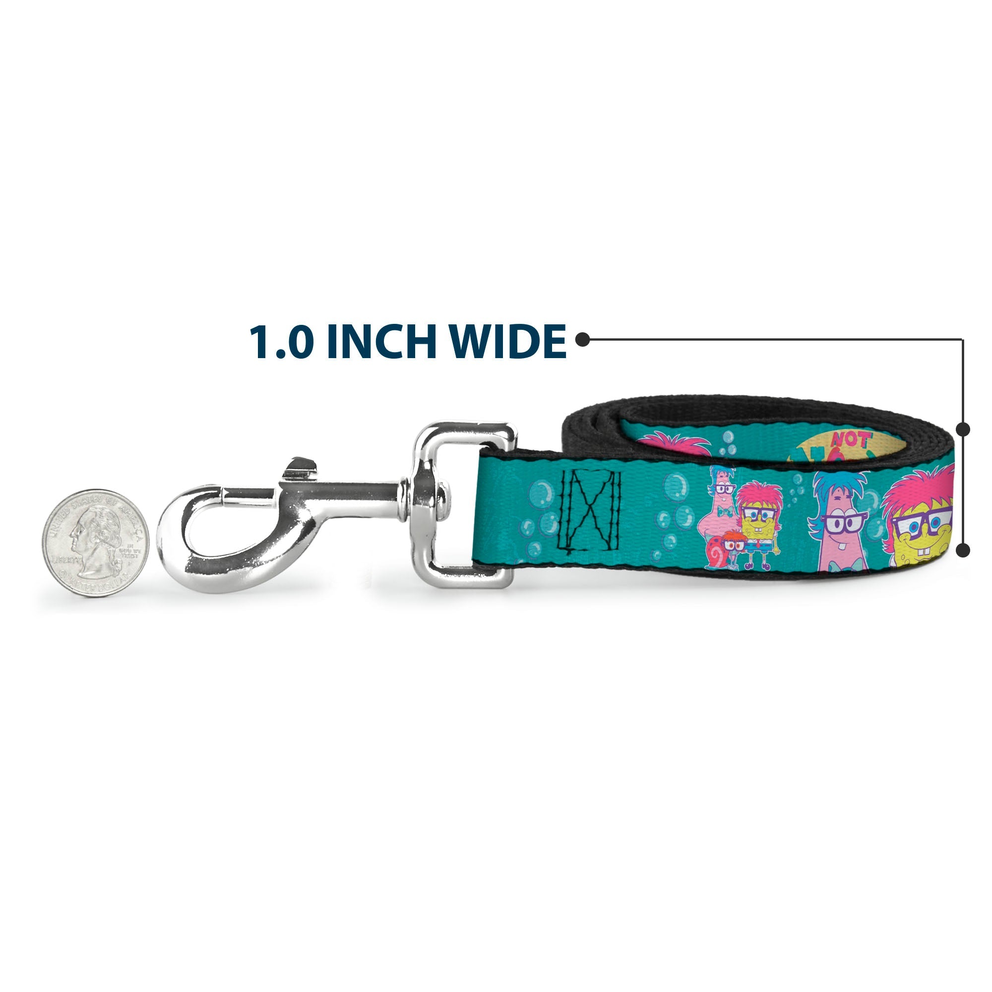 Dog Leash - Patrick, SpongeBob & Gary NOT NORMAL Aqua