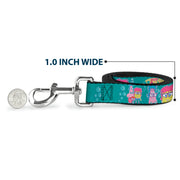 Dog Leash - Patrick, SpongeBob & Gary NOT NORMAL Aqua