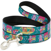 Dog Leash - Patrick, SpongeBob & Gary NOT NORMAL Aqua