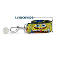 Load image into Gallery viewer, Dog Leash - SpongeBob Expressions Stripe Blue
