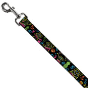 Dog Leash - Electric SpongeBob Poses/Elements Black/Multi Color