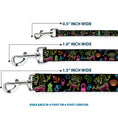 Load image into Gallery viewer, Dog Leash - Electric SpongeBob Poses/Elements Black/Multi Color
