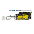 Load image into Gallery viewer, Dog Leash - SpongeBob 4-CLOSE-UP Expressions/Crackle Black/Gray/Yellow
