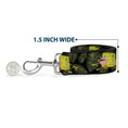 Load image into Gallery viewer, Dog Leash - Primitive Sponge Pose/Leaves Black/Green
