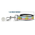 Load image into Gallery viewer, Dog Leash - Mocking SpongeBob Pose Stripe White/Blue/Red
