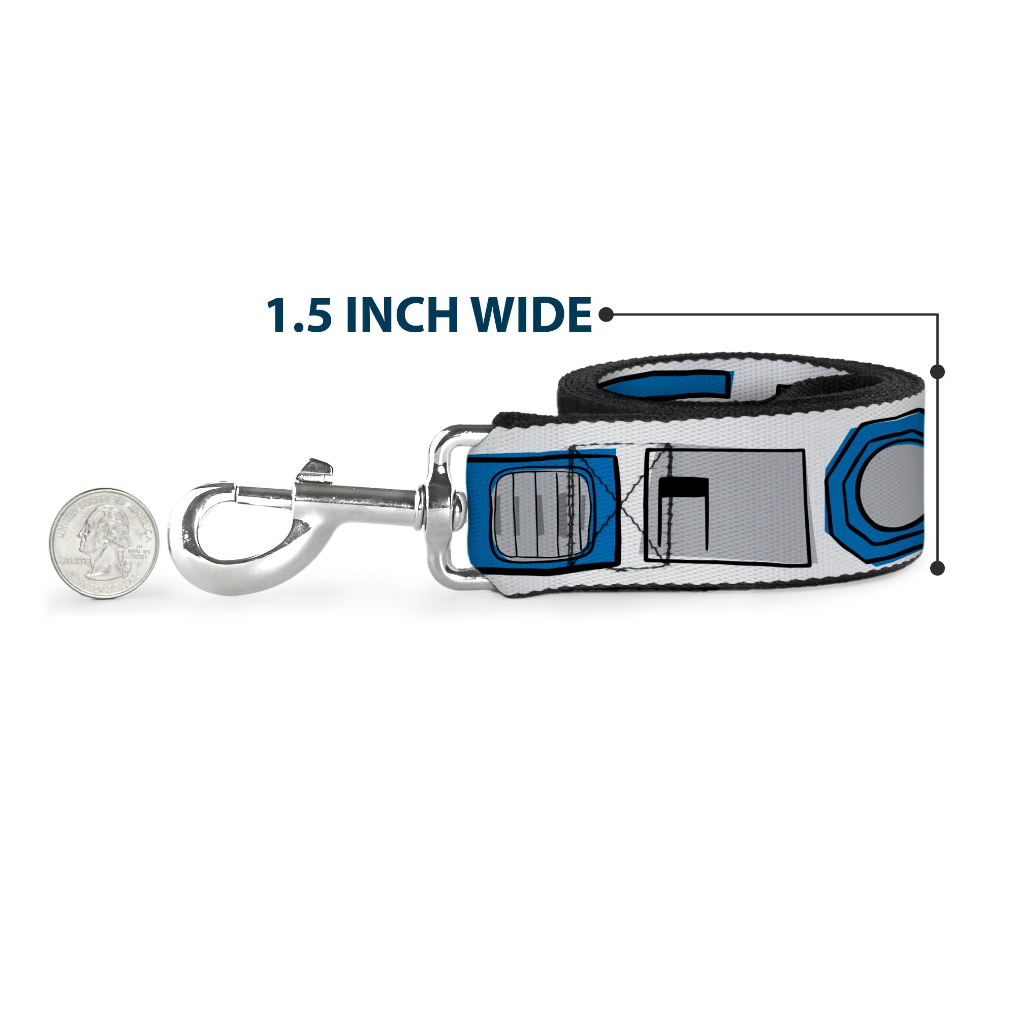 Dog Leash - Star Wars R2-D2 Bounding Parts4 White/Black/Blue/Gray/Red