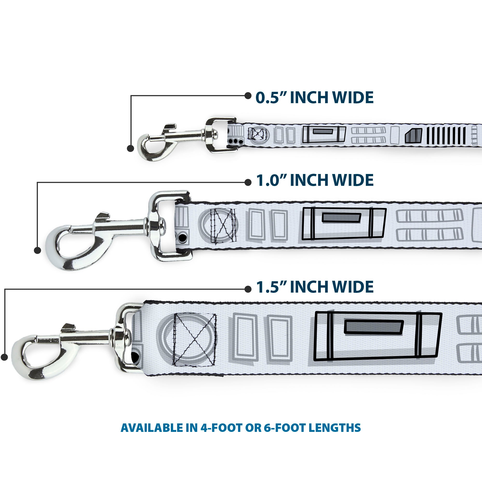 Dog Leash - Star Wars Stormtroopers Utility Belt2 Bounding White/Grays/Black