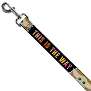 Dog Leash - Star Wars The Child Chibi Pod Pose THIS IS THE WAY Black/Multi Color