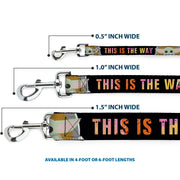 Dog Leash - Star Wars The Child Chibi Pod Pose THIS IS THE WAY Black/Multi Color