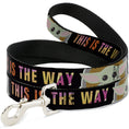 Load image into Gallery viewer, Dog Leash - Star Wars The Child Chibi Pod Pose THIS IS THE WAY Black/Multi Color
