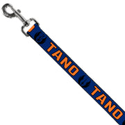 Dog Leash - Star Wars Jedi Order Insignia/TANO Text Blues/Orange