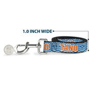 Dog Leash - Star Wars The Clone Wars Ahsoka TANO Text Waves White/Blue/Orange