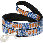 Dog Leash - Star Wars The Clone Wars Ahsoka TANO Text Waves White/Blue/Orange