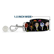 Dog Leash - Star Wars Festive Lollipop Icons Black/Multi Color