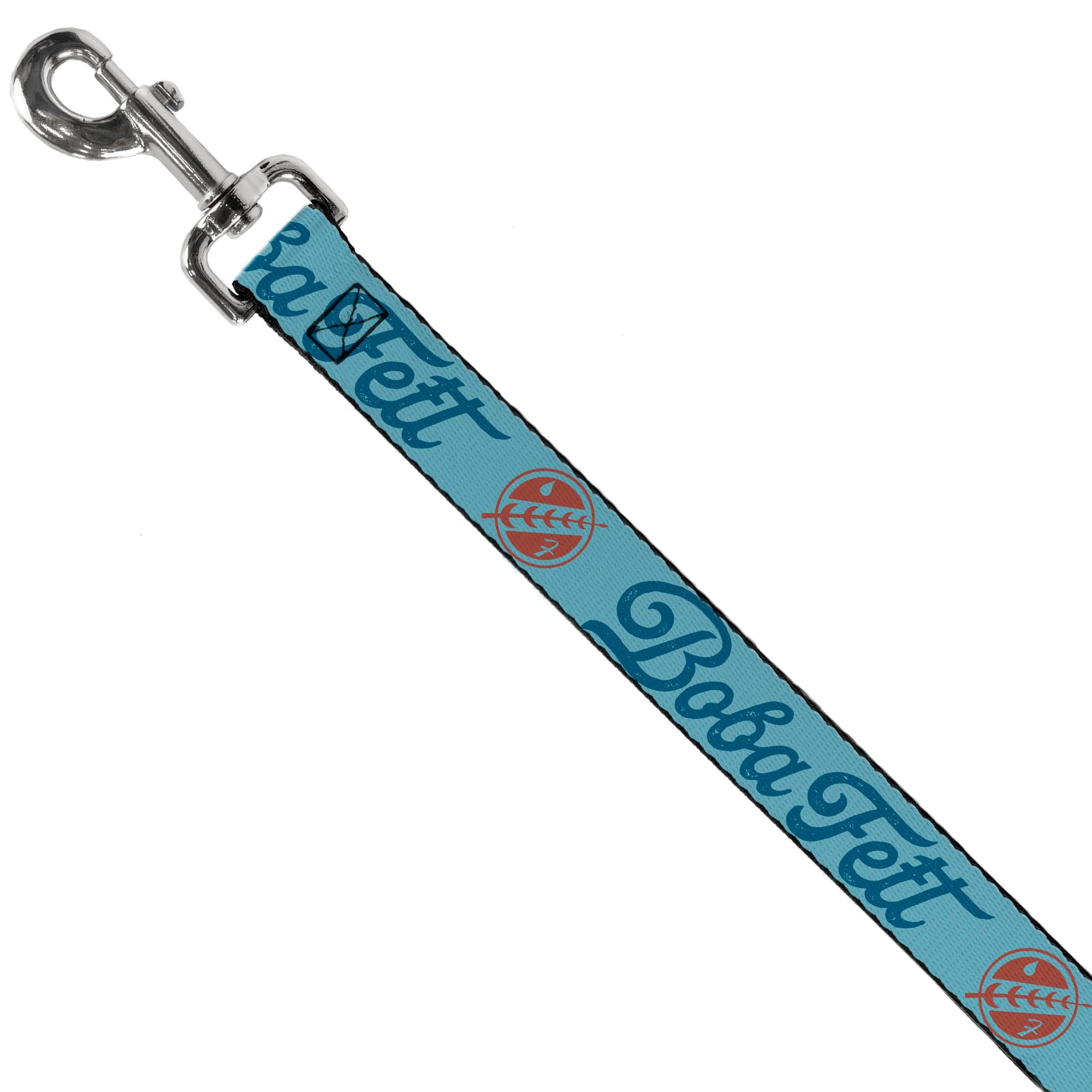 Dog Leash - Star Wars BOBA FETT Script and Logo Blues/Red