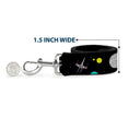 Load image into Gallery viewer, Dog Leash - Star Wars Death Star Millennium Falcon and X-Wing Fighter in Space Black
