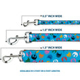 Load image into Gallery viewer, Dog Leash - Star Wars Jedi Order and Rebel Alliance Icons Scattered Blue/Multi Color
