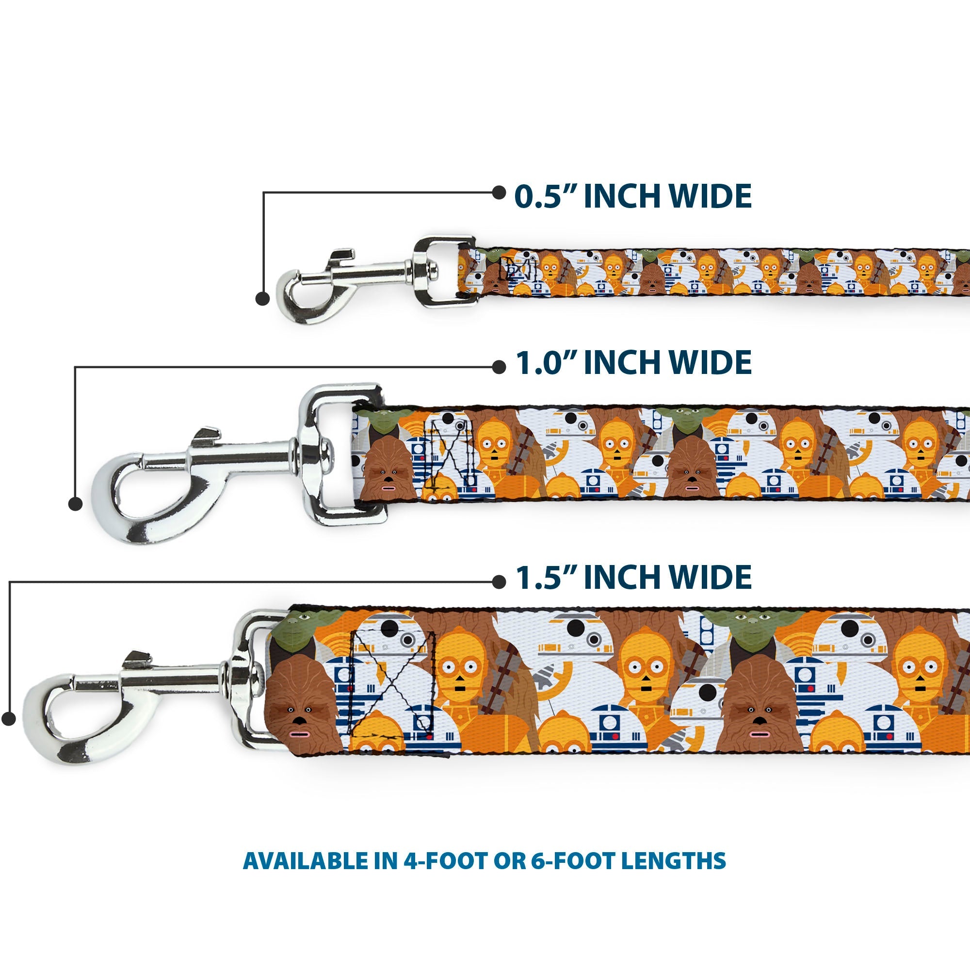 Dog Leash - Star Wars 5-Character Poses Stacked