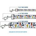 Load image into Gallery viewer, Dog Leash - Star Wars Classic Characters and Icons Collage White
