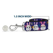 Dog Leash - Star Wars Holiday Stormtrooper Easter Bunny Ears Purple