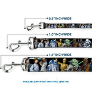 Dog Leash - Star Wars Classic Character Poses Black